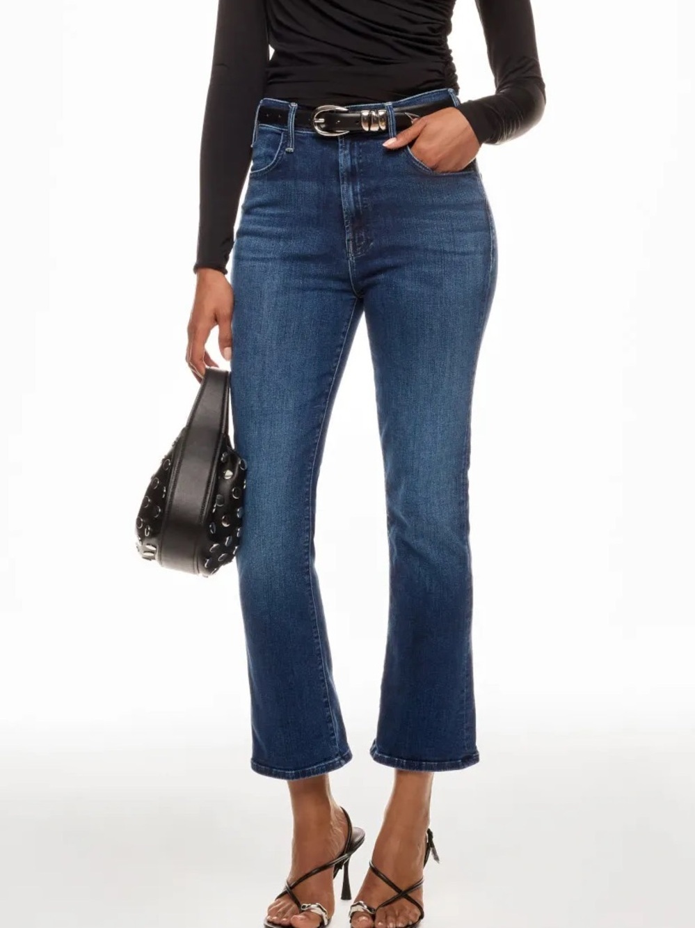 NWOT MOTHER Denim The Hustler Ankle Flare Jeans – Heirloom Blue - Picture 1 of 11